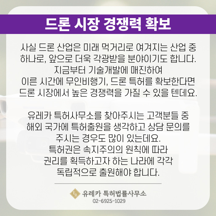드론 시장 경쟁력 확보