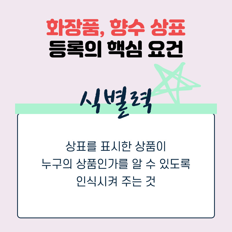 화장품, 향수 상표 등록의 핵심 요건