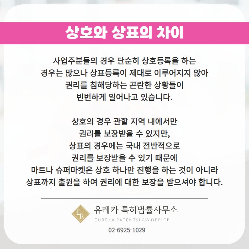 상호와 상표의 차이